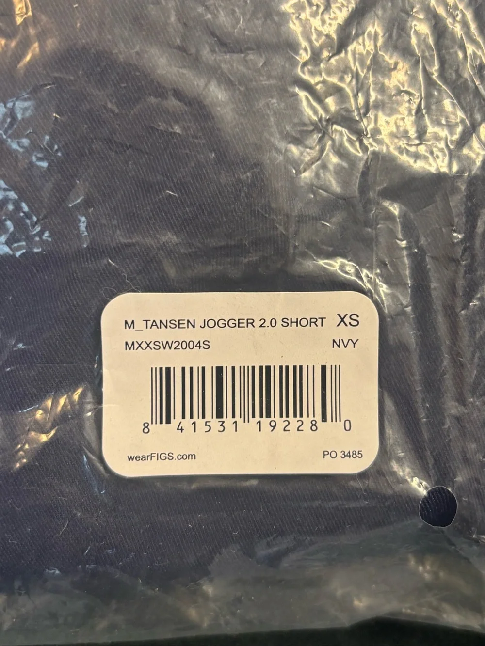 NWT FIGS Men's Tansen Jogger Scrub Pants in Navy - Short